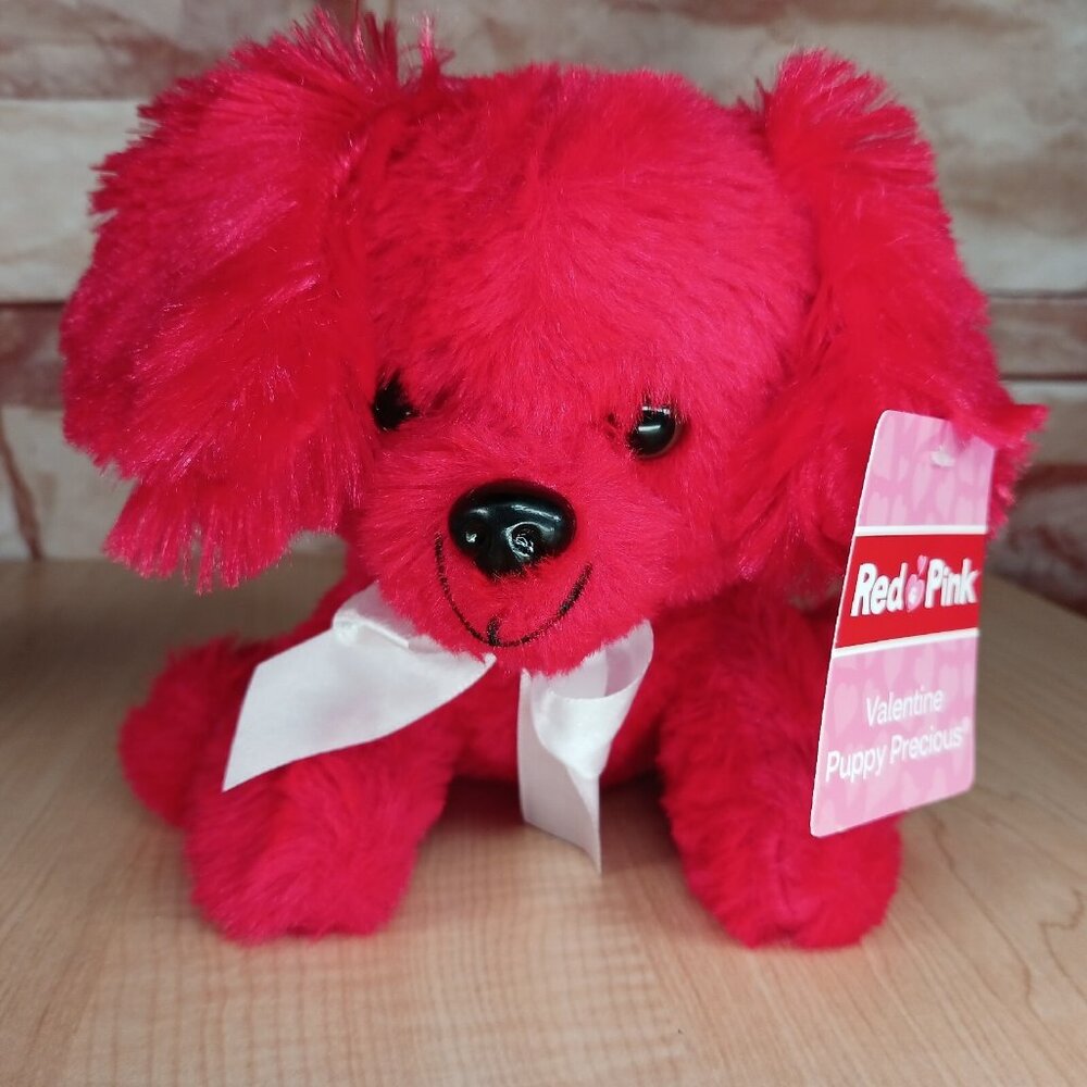 Dan Dee Collectors Choice Red Pink Valentine Puppy Precious 6.5 Inch 2023 NWT